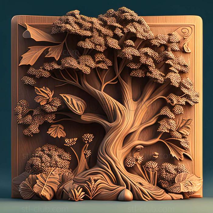 3D model oak (STL)